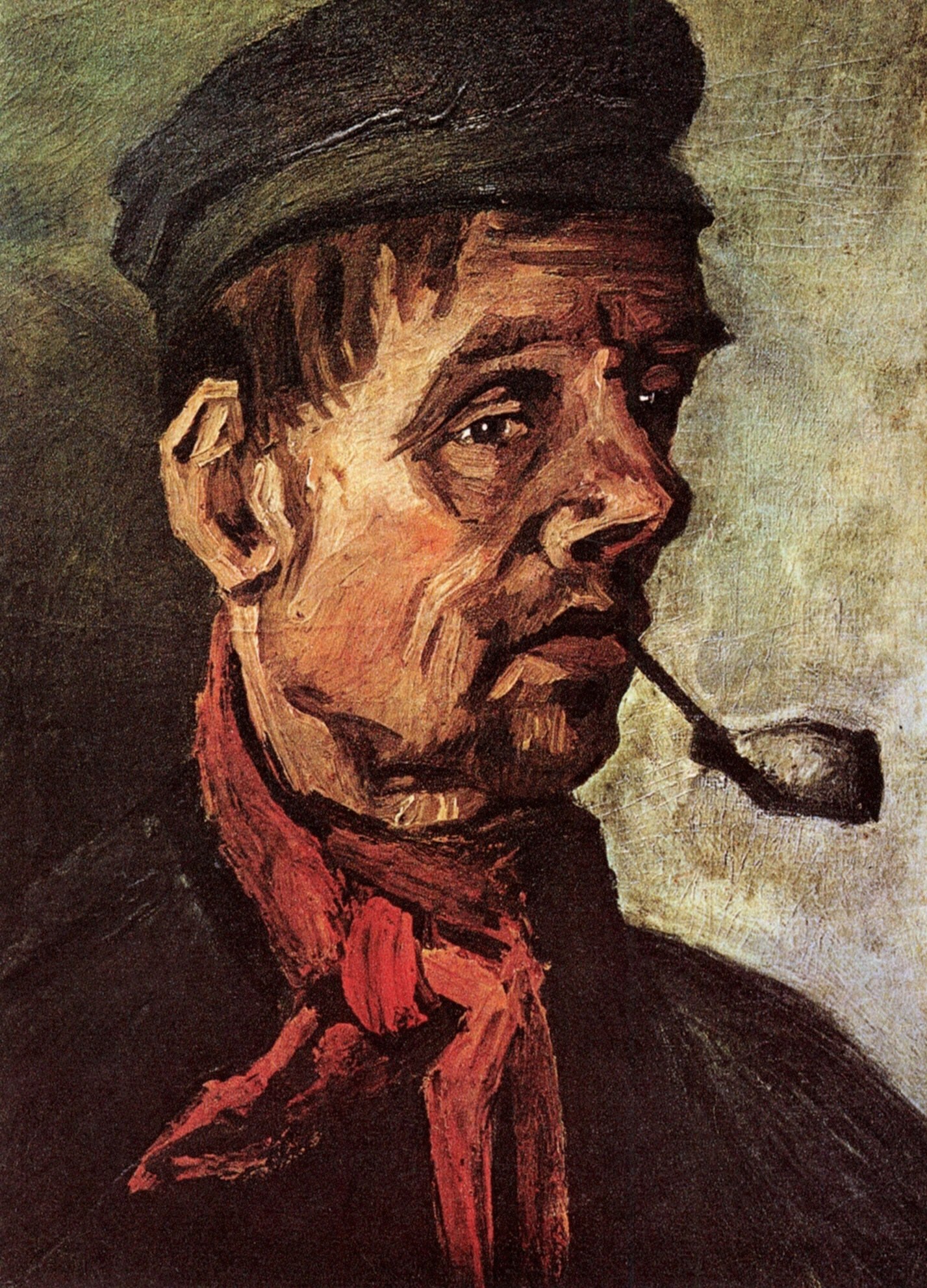 Винсент Ван Гог. "Голова крестьянина с трубкой". 1885. Музей Крёллер-Мюллер, Оттерло.